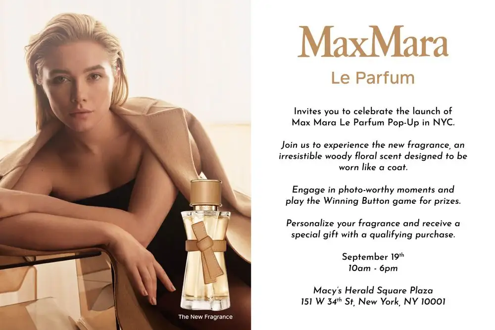 Max Mara Le Parfum x Macy’s Sampling in NYC