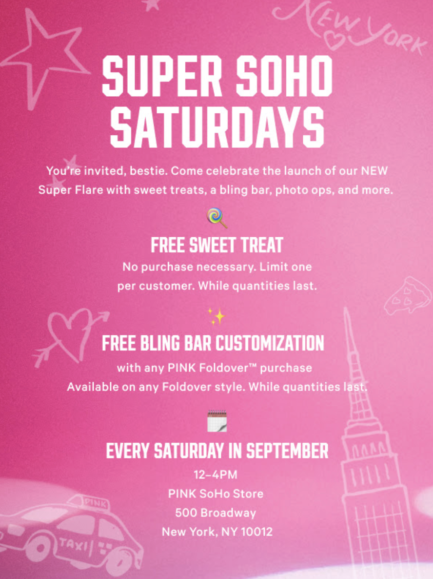 Super Soho Saturdays with Pink