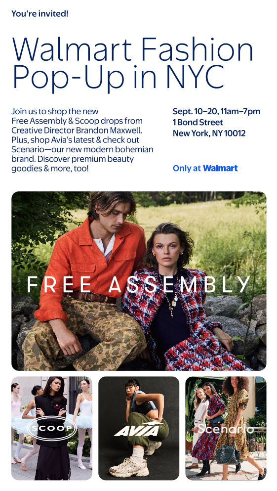 Walmart’s Fall Fashion Pop-Up