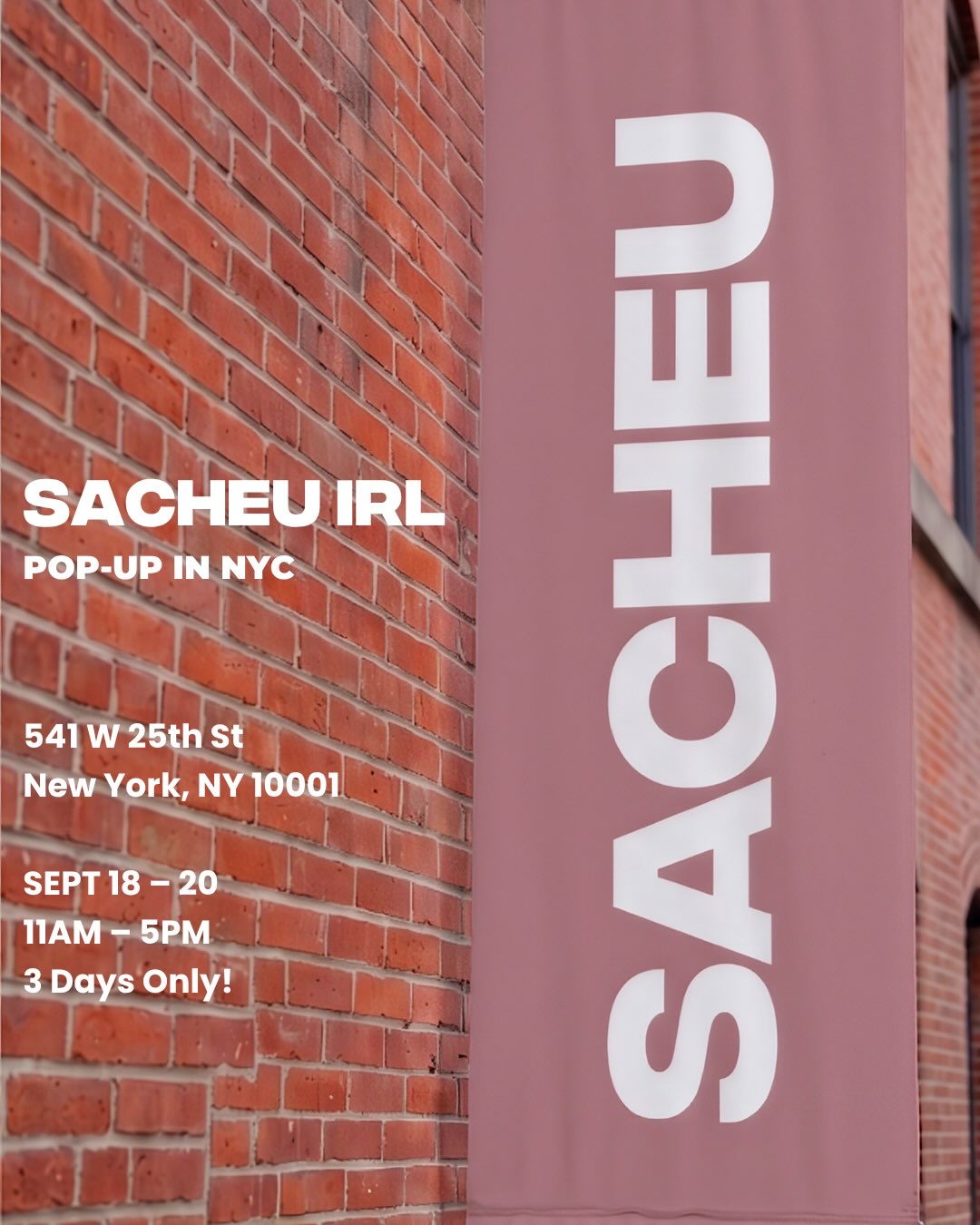 SACHEU IRL Pop-Up
