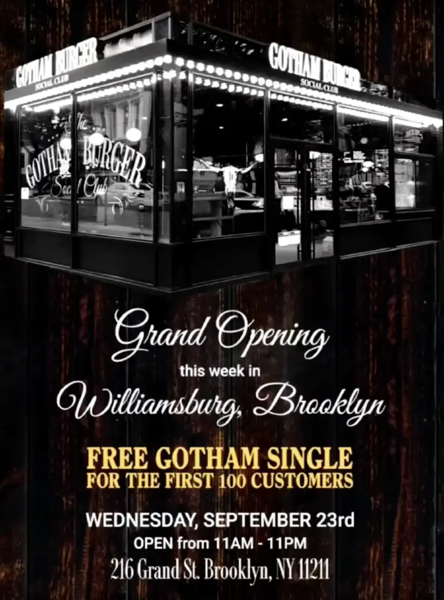 Gotham Burger Williamsburg Grand Opening