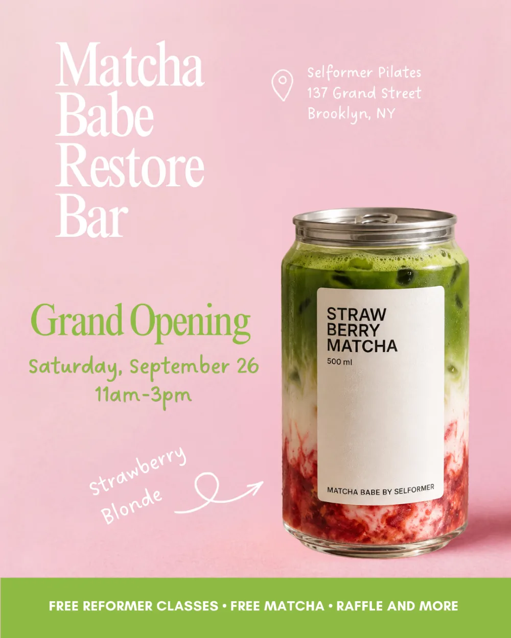 Matcha Babe Restore Bar Grand Opening