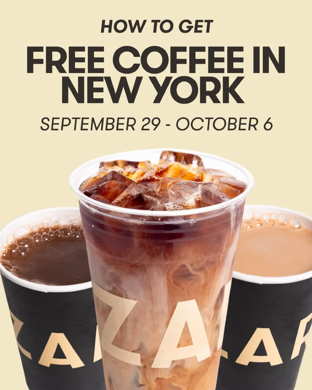 Zaros Family Bakery Free Coffee Week