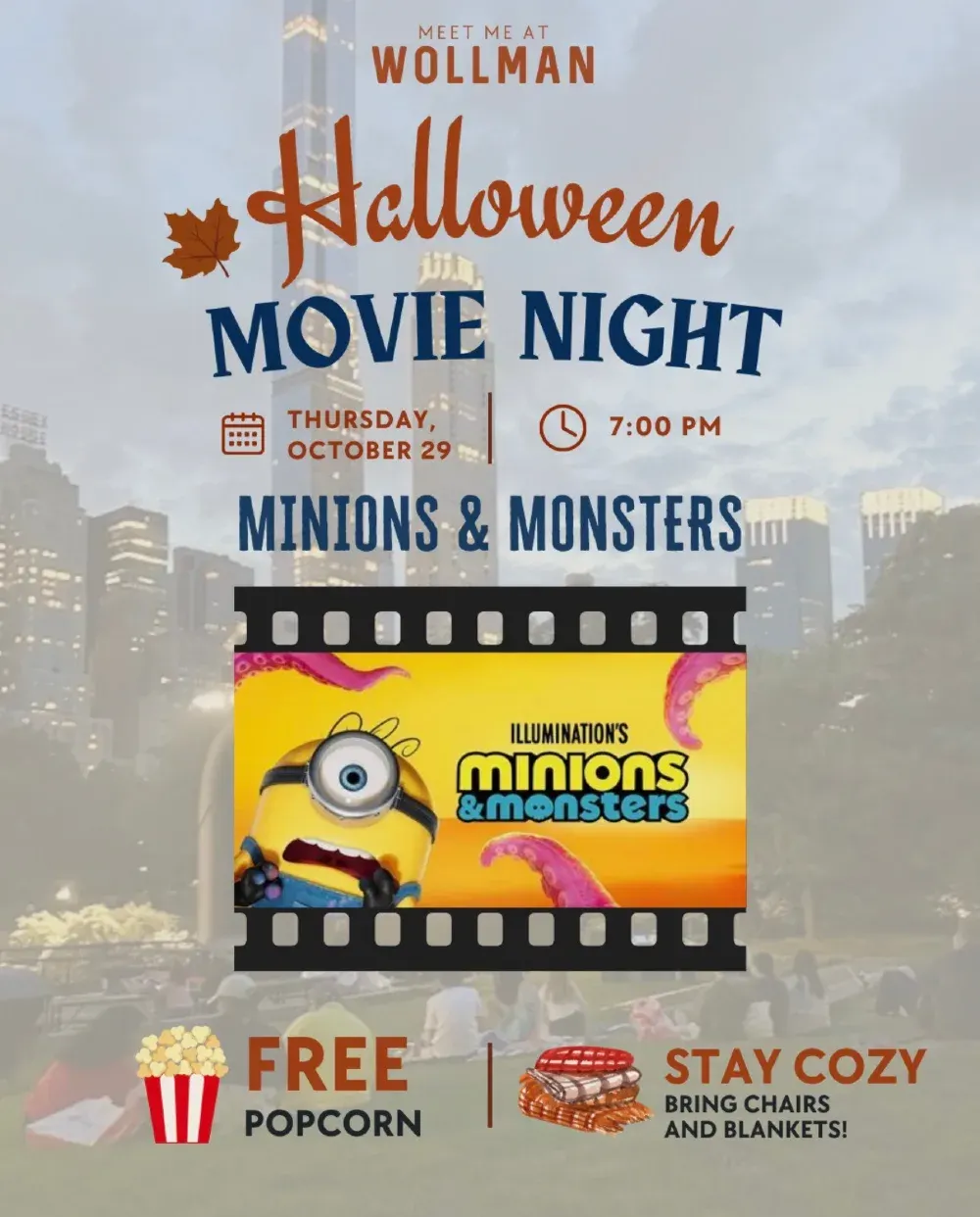 Halloween Movie Night at Wollman Rink