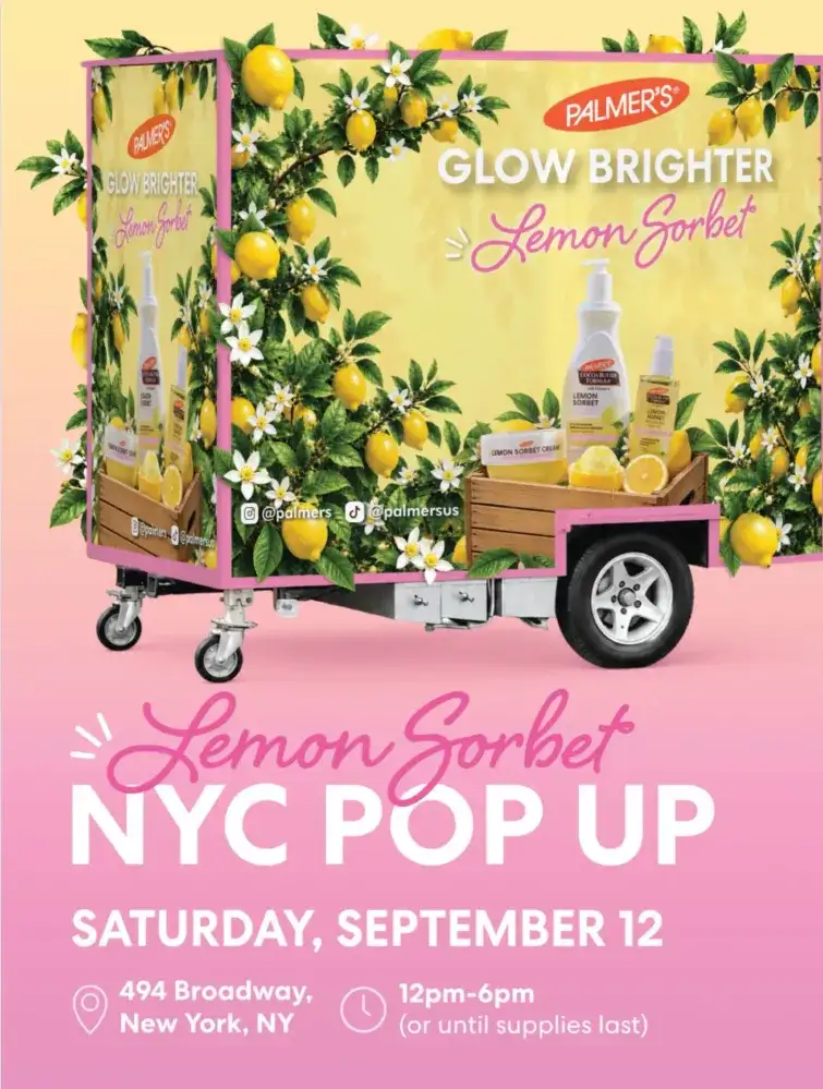 Palmer's Lemon Sorbet NYC Pop-Up