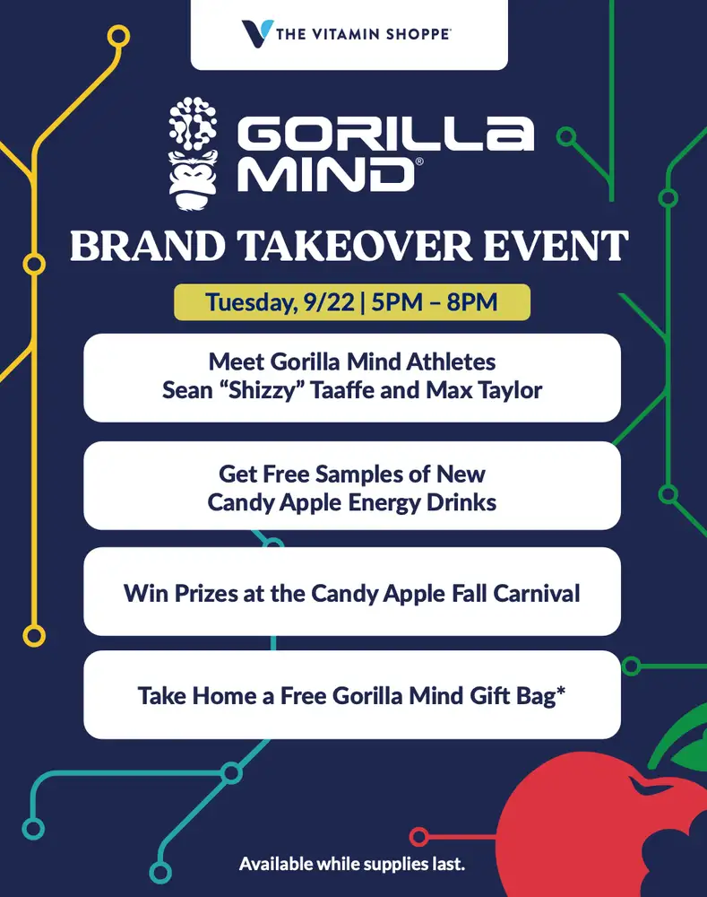 The Vitamin Shoppe x Gorilla Mind Takeover