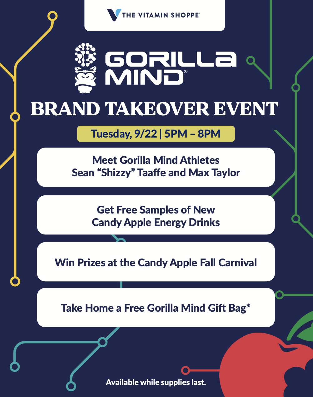 The Vitamin Shoppe x Gorilla Mind Takeover