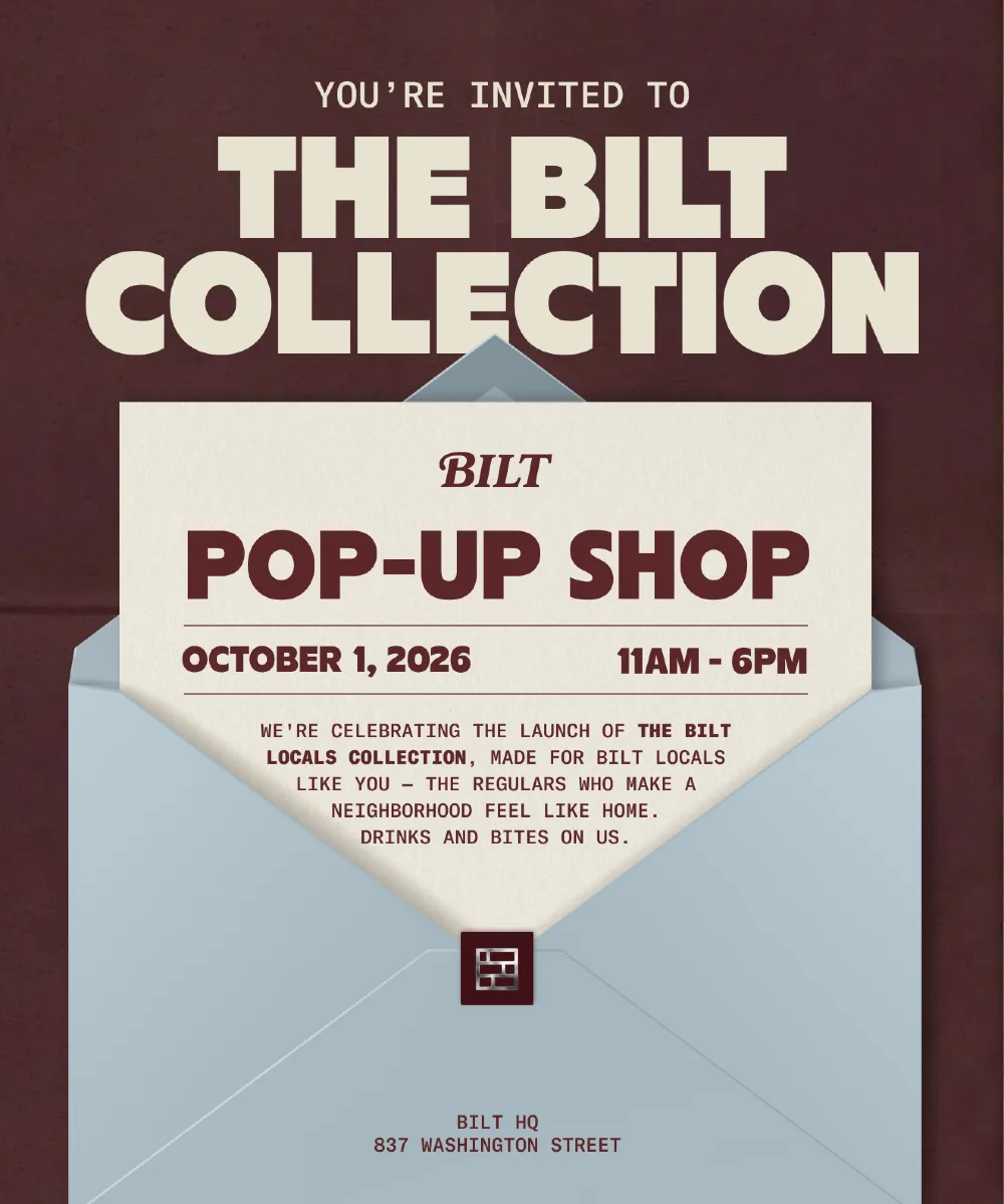 The Bilt Collection Pop-Up Shop