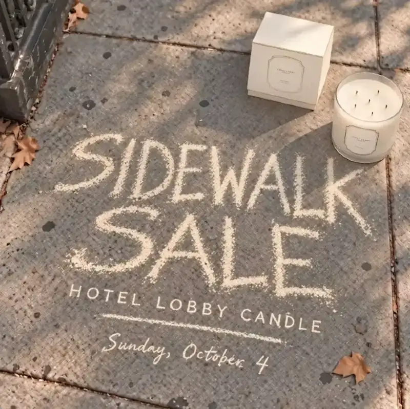 Hotel Lobby Candle Archive Sidewalk