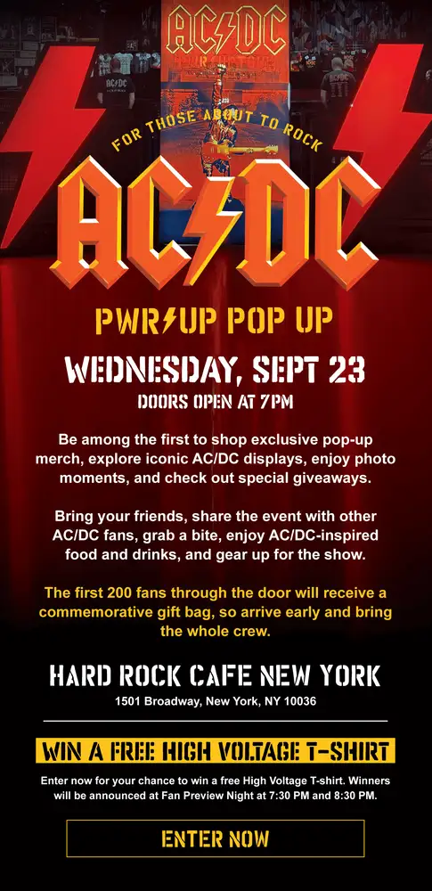 AC/DC PWR/UP Pop Up