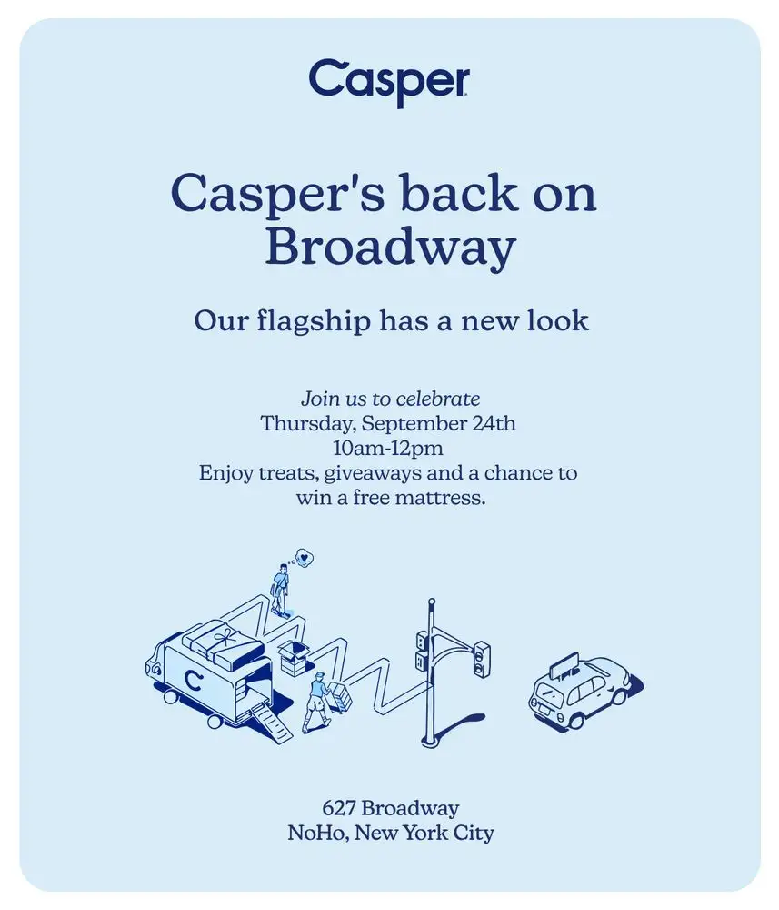 Casper NoHo Flagship Grand Reopening