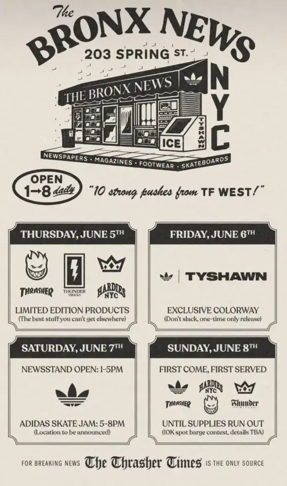 adidas x Tyshawn Jones Bronx News Pop-Up