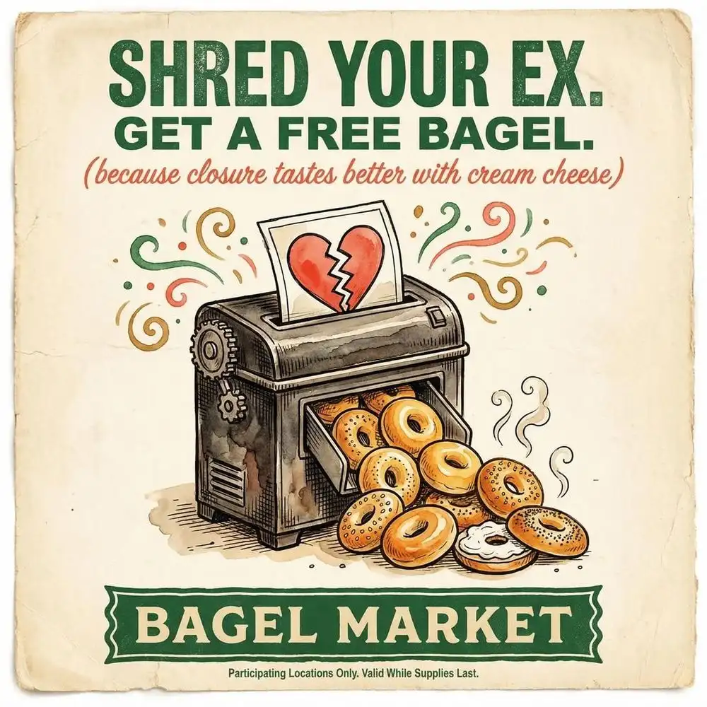 Bagel Market Shred Your Ex