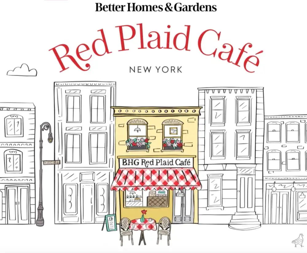 Better Homes & Garden Red Plaid Cafe