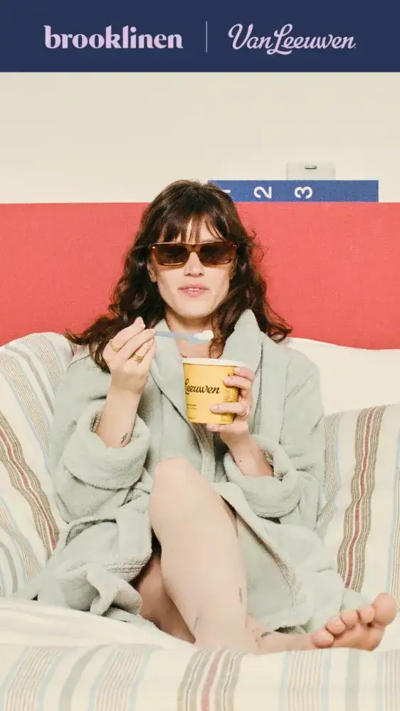 Brooklinen x Van Leeuwen National Ice Cream in Bed Day