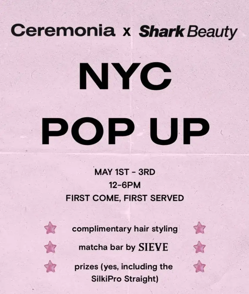 Ceremonia x Shark Beauty Glass Hair Pop-Up