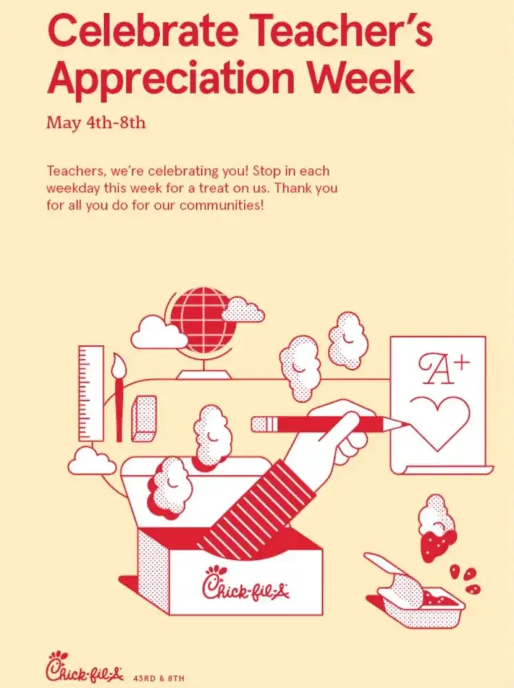 Chick-fil-A Times Square Teachers Appreciation Week