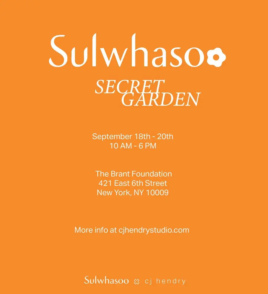 Cj Hendry x Sulwhasoo Secret Garden