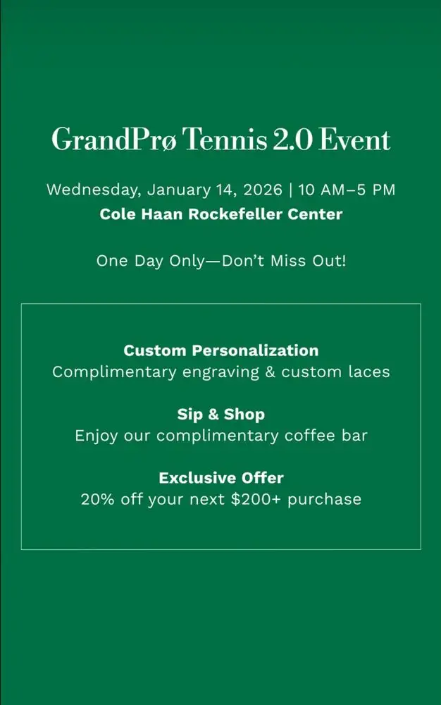 Cole Haan GrandPrø Tennis 2.0 Event