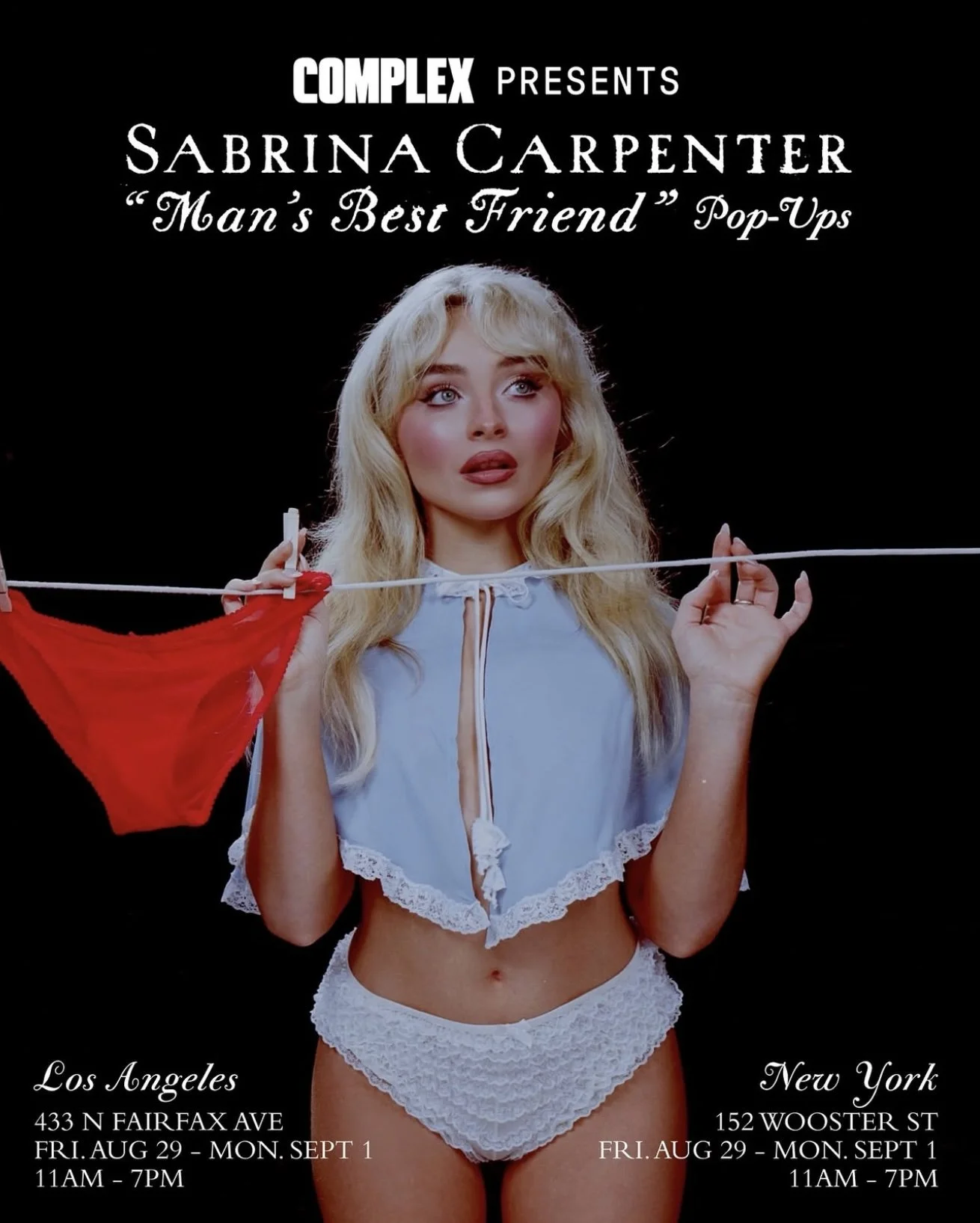 COMPLEX Sabrina Carpenter Man's Best Friend Pop-Up | NYC for FREE