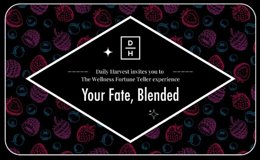 Daily Harvest Wellness Fortune Teller Pop-Up