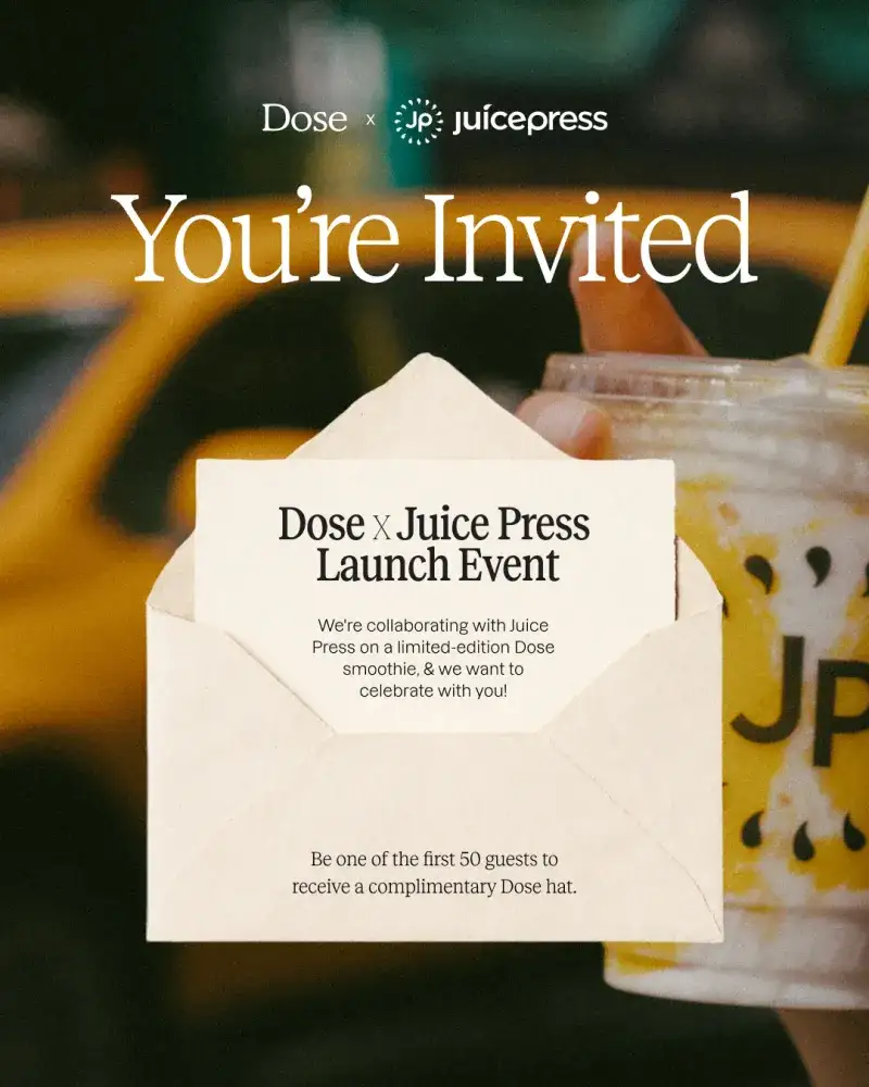 Dose x Juice Press Launch Event