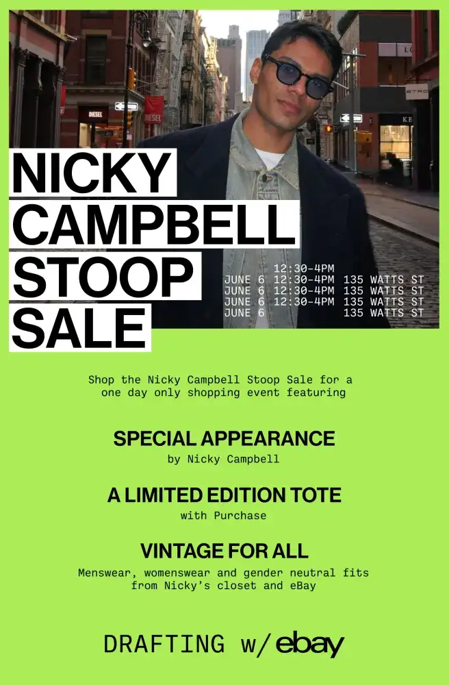 DRAFTING w/ eBay: Nicky Campbell Stoop Sale