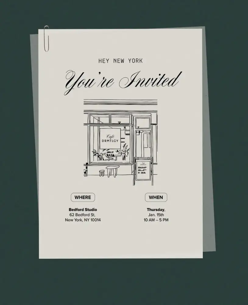DRMTLGY Cafe Pop-Up