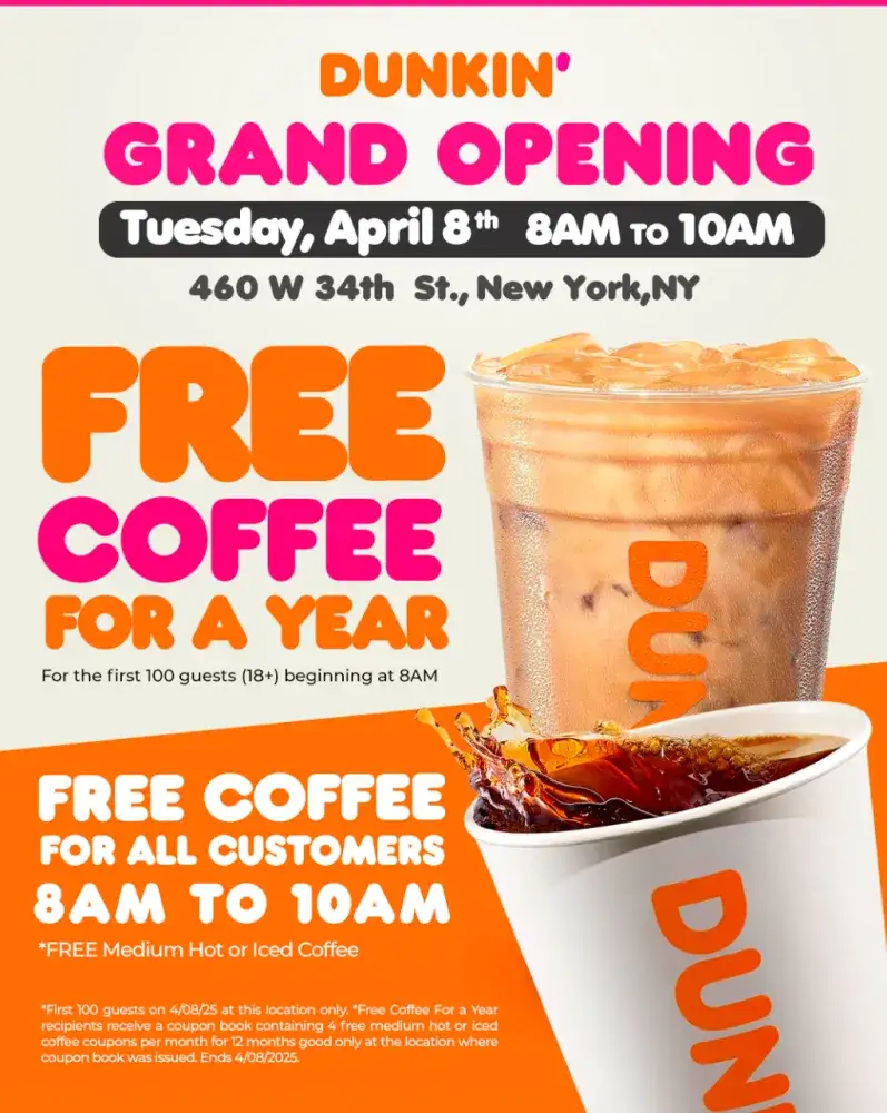 Dunkin' Hudson Yards Grand Opening