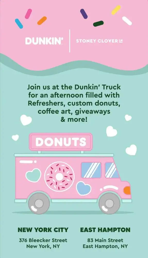 Dunkin’ National Donut Day with Stoney Clover Lane