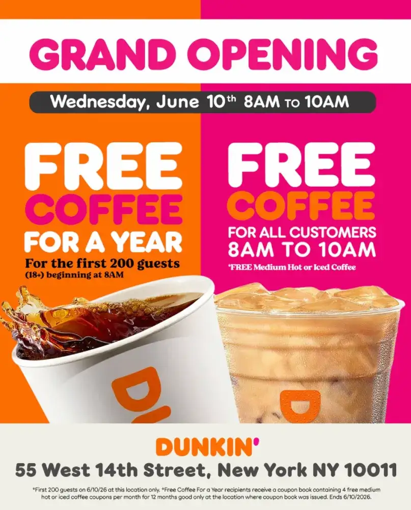 Dunkin' Union Square Grand Opening