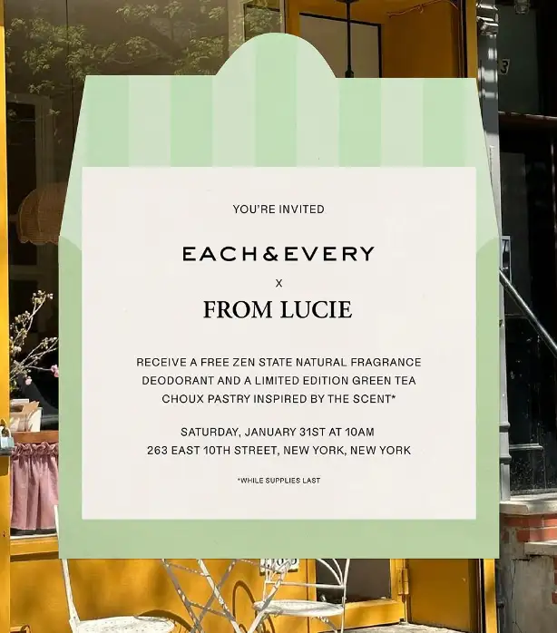 Each&Every x From Lucie Pop-Up