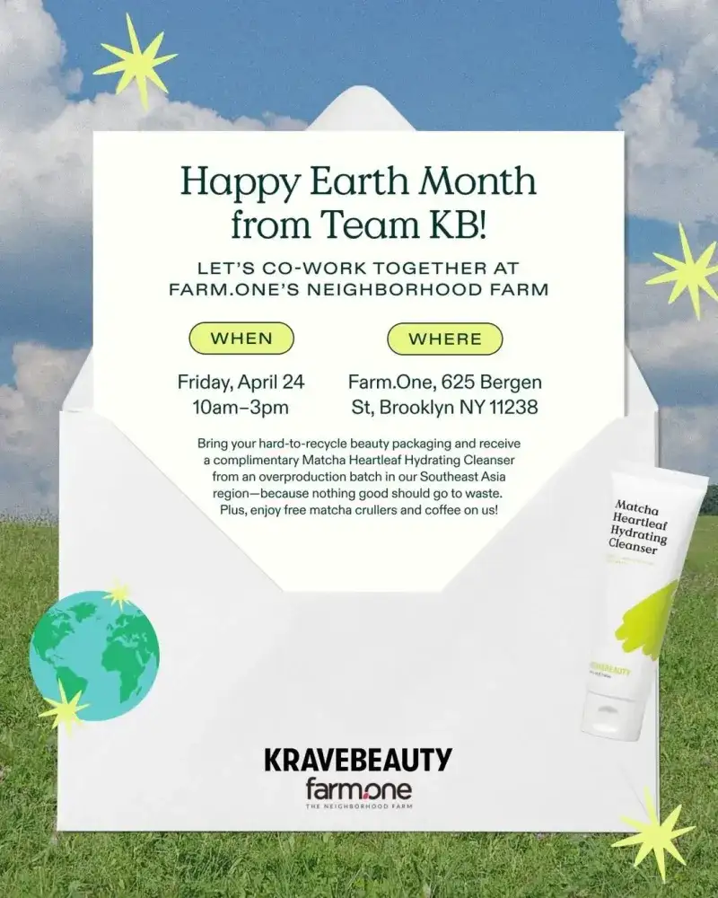 Earth Month Celebration with Krave Beauty