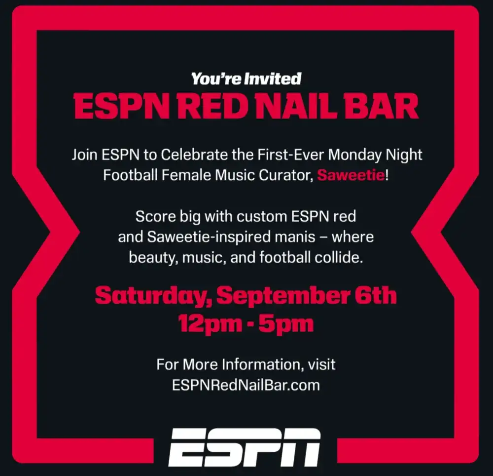 ESPN Red Nail Bar