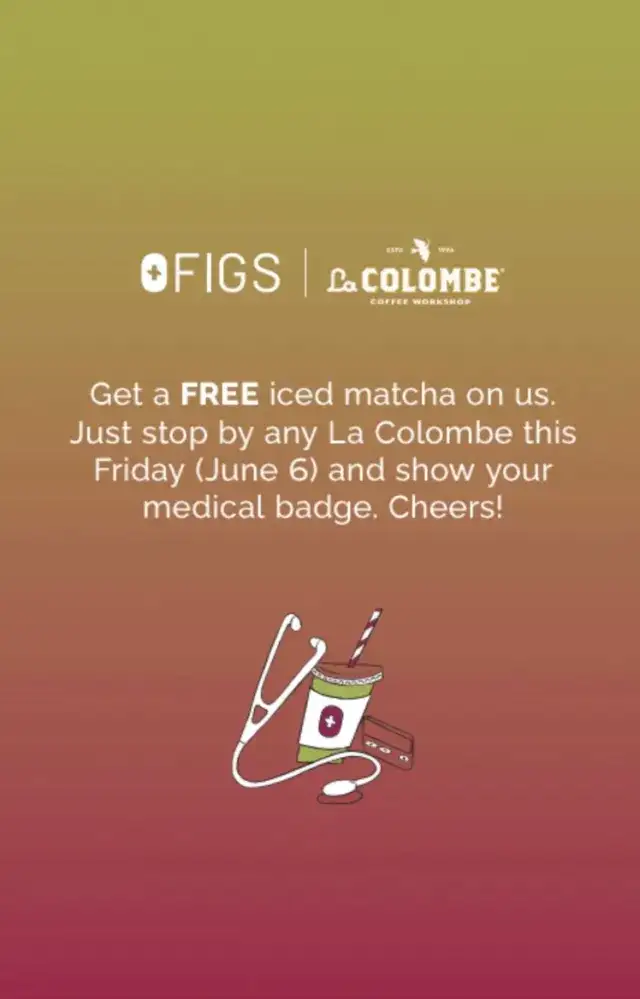 Figs x La Colombe Iced Matcha