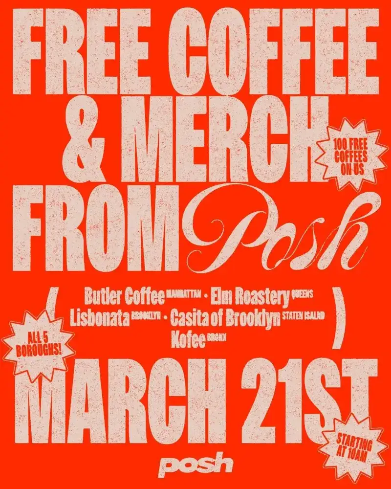 Free Coffee from Posh