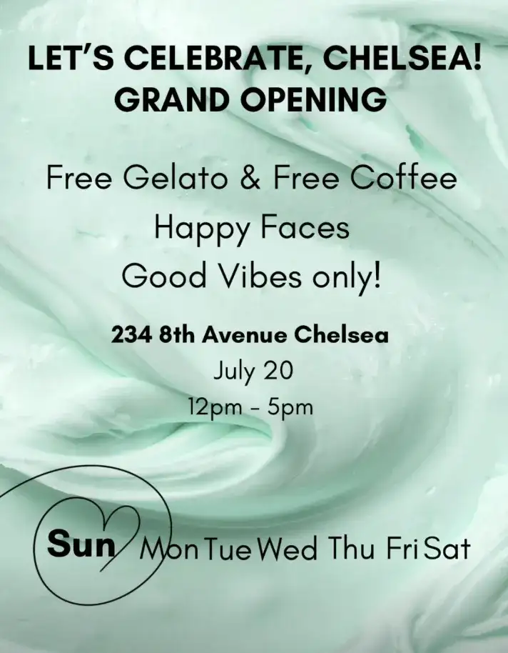 Gelatoville Chelsea Grand Opening