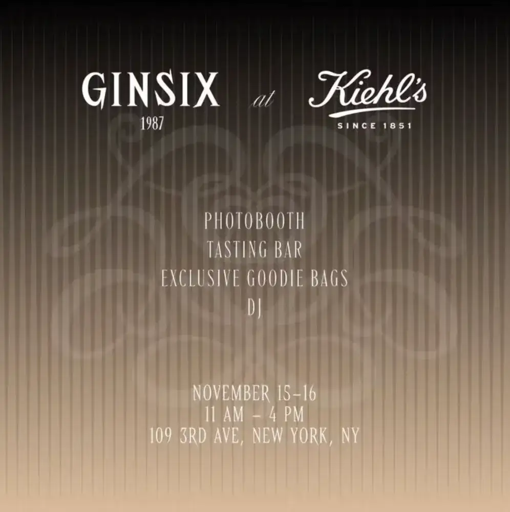 GINSIX Good Morning Pop-Up at Kiehl's