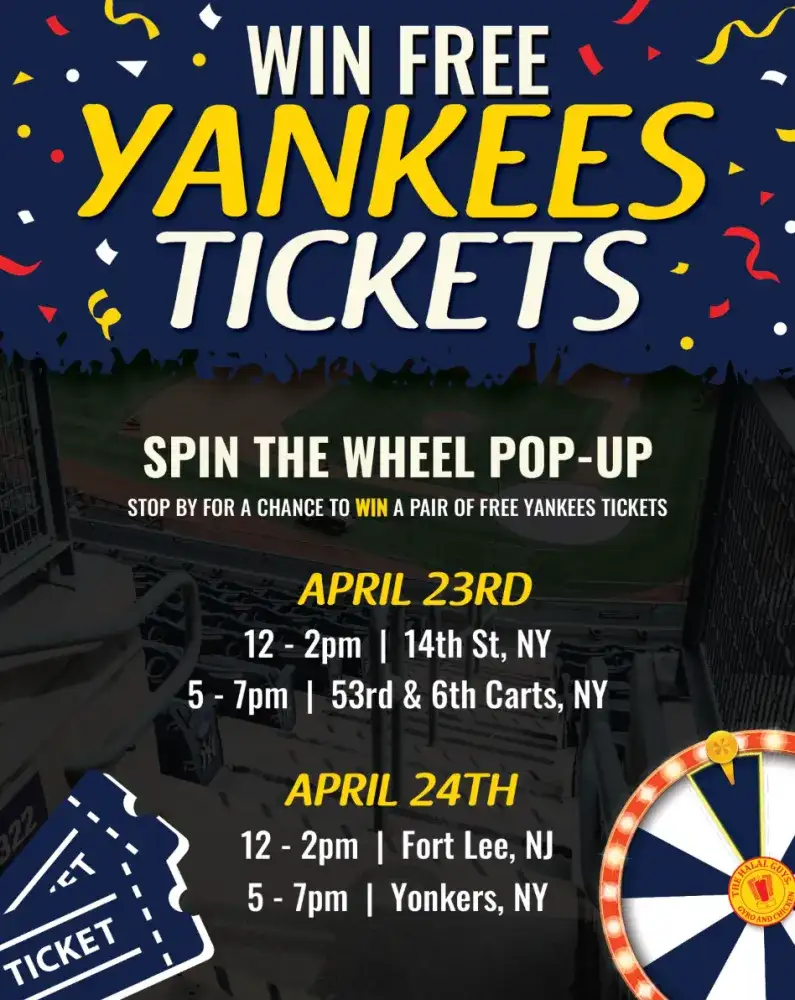 Halal Guys Free Yankees Tickets