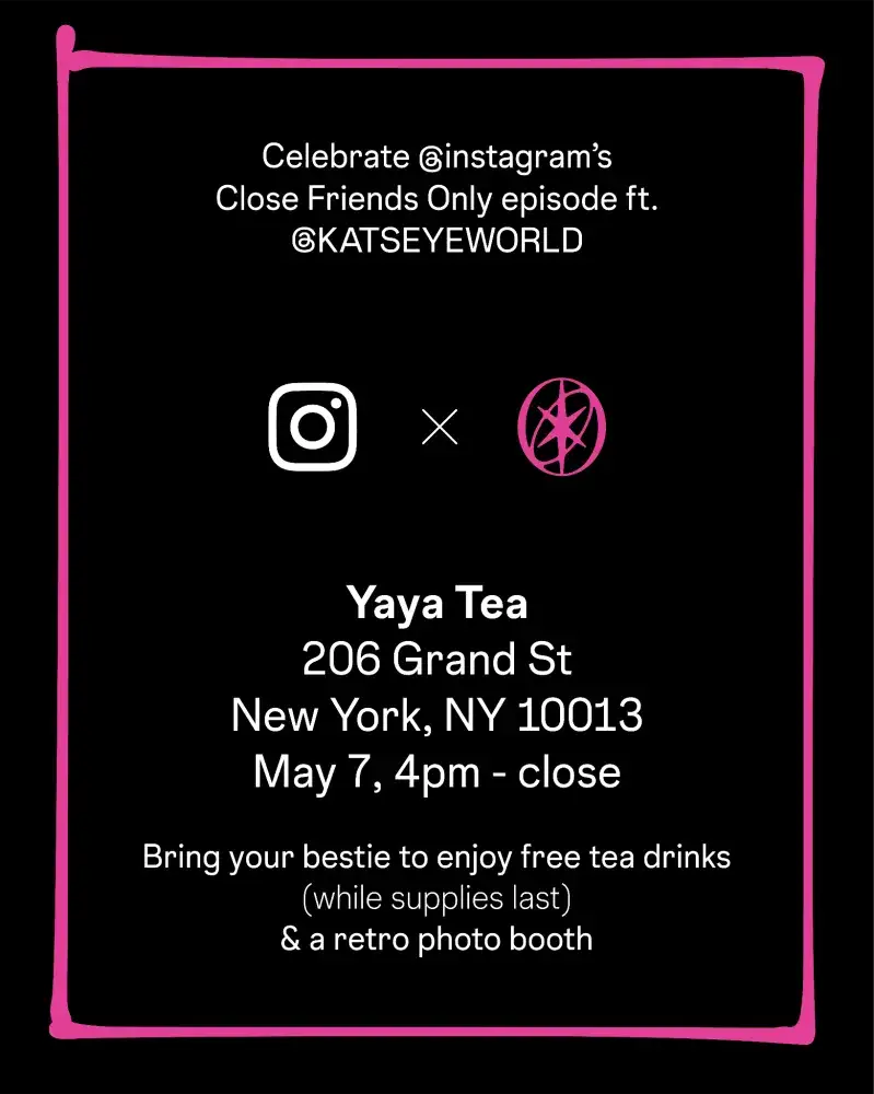 Instagram x KATSEYE: Tea Pop-Up