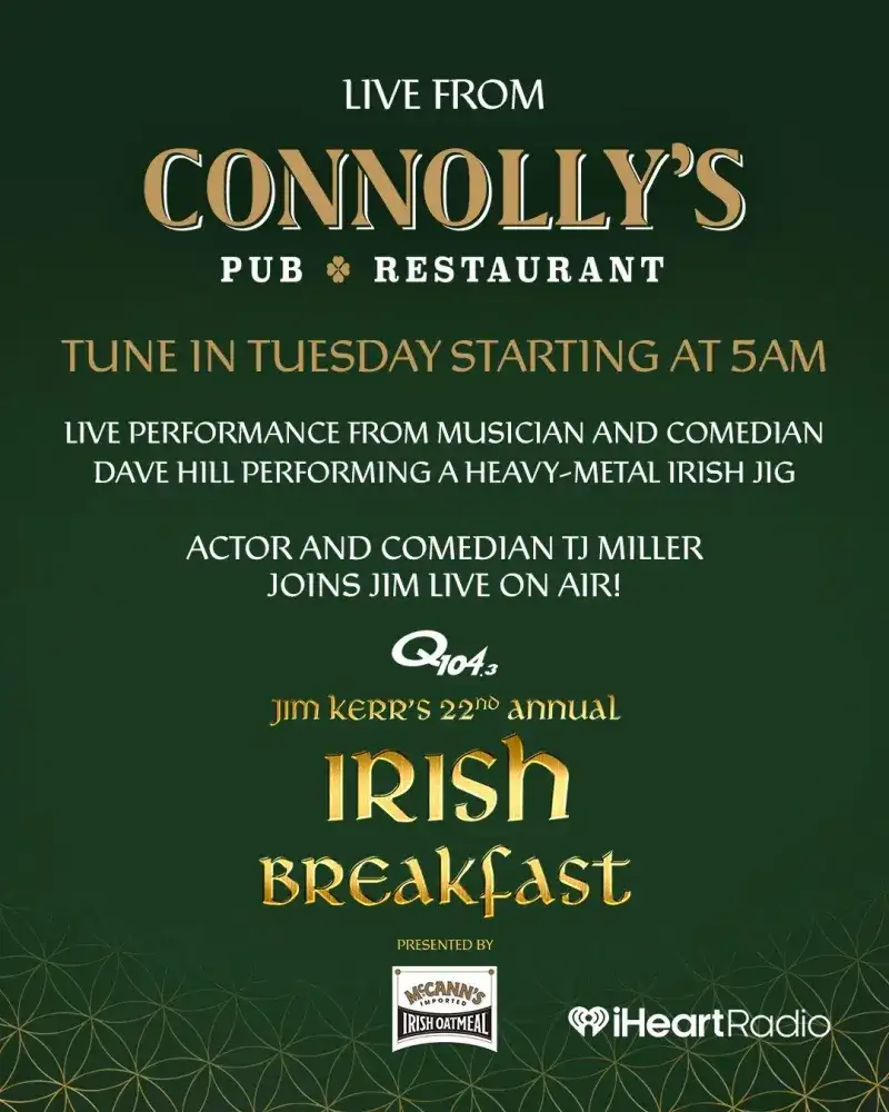 Jim Kerr's 22nd Annual Irish Breakfast