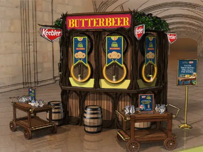 Keebler Butterbeer Cookie Tap Trolley