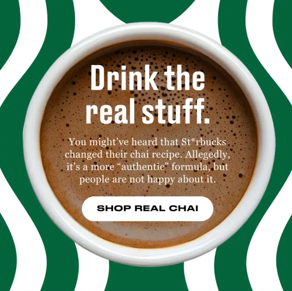 Kolkata Free Chai with Starbucks Receipt