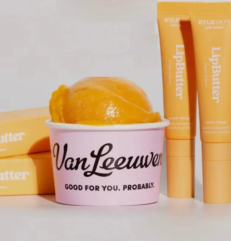 Kylie Cosmetics x Van Leeuwen Peach Mango