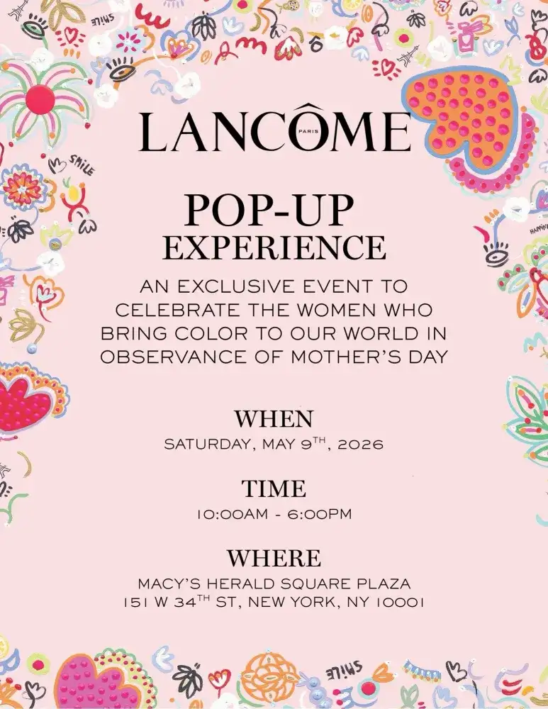 Lancôme Mother’s Day Pop-Up Experience