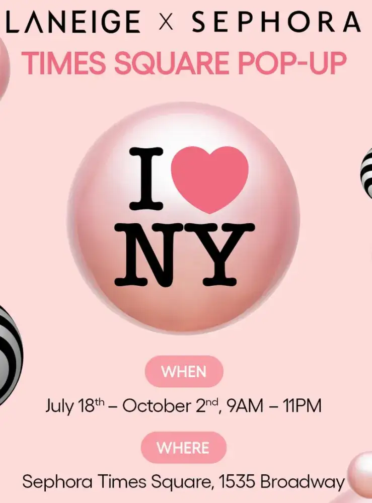 LANEIGE x Sephora Times Square Pop-Up