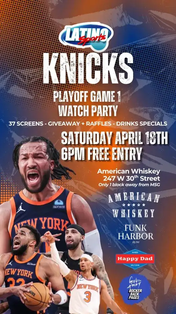 Latino Sports Knicks Playoff Game 1 Watch Party