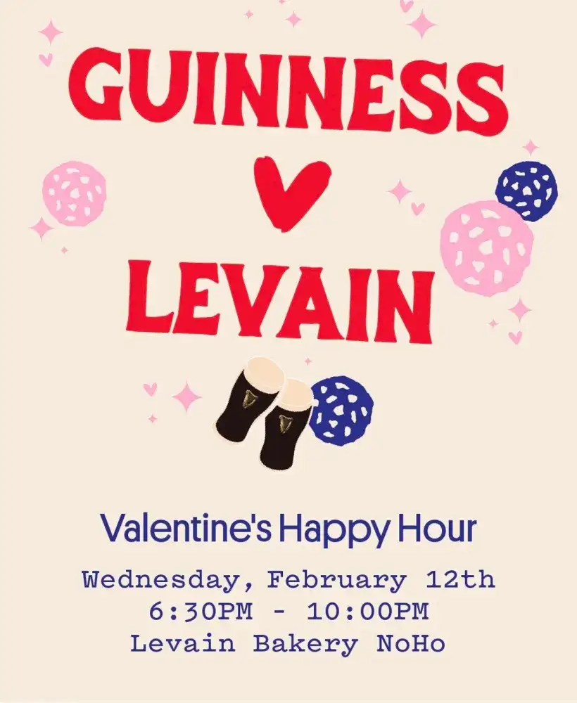 Levain x Guinness Valentine's Happy Hour