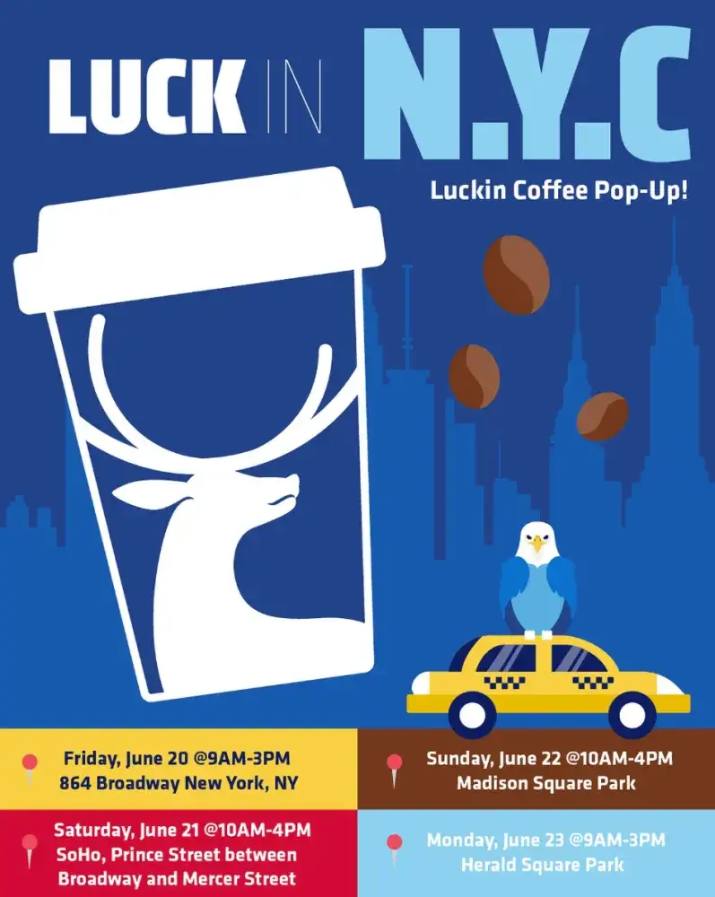 Luckin Coffee NYC Pop-Up