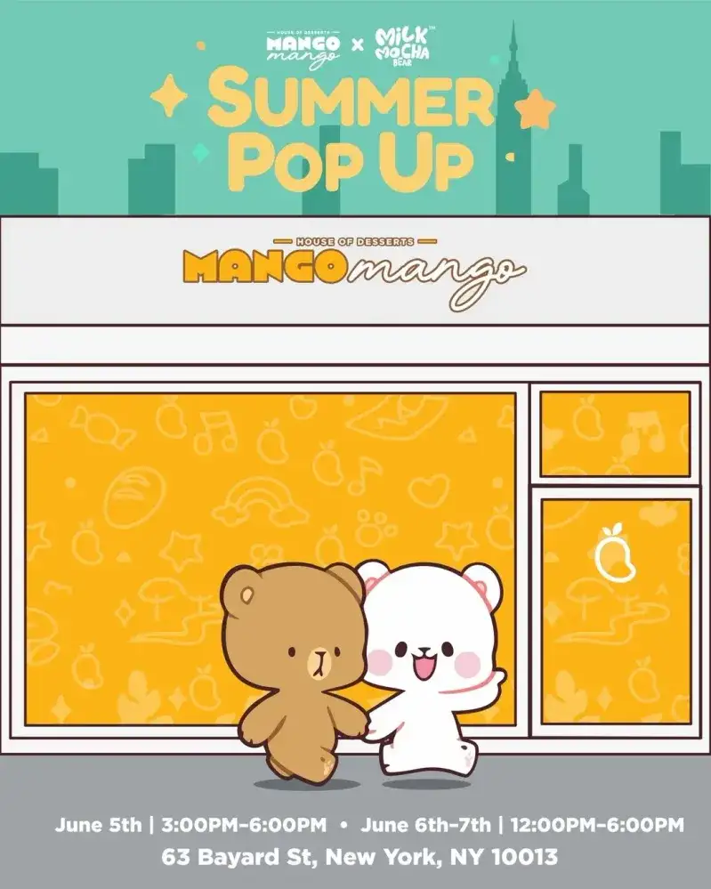 Mango Mango x Milk Mocha Bear